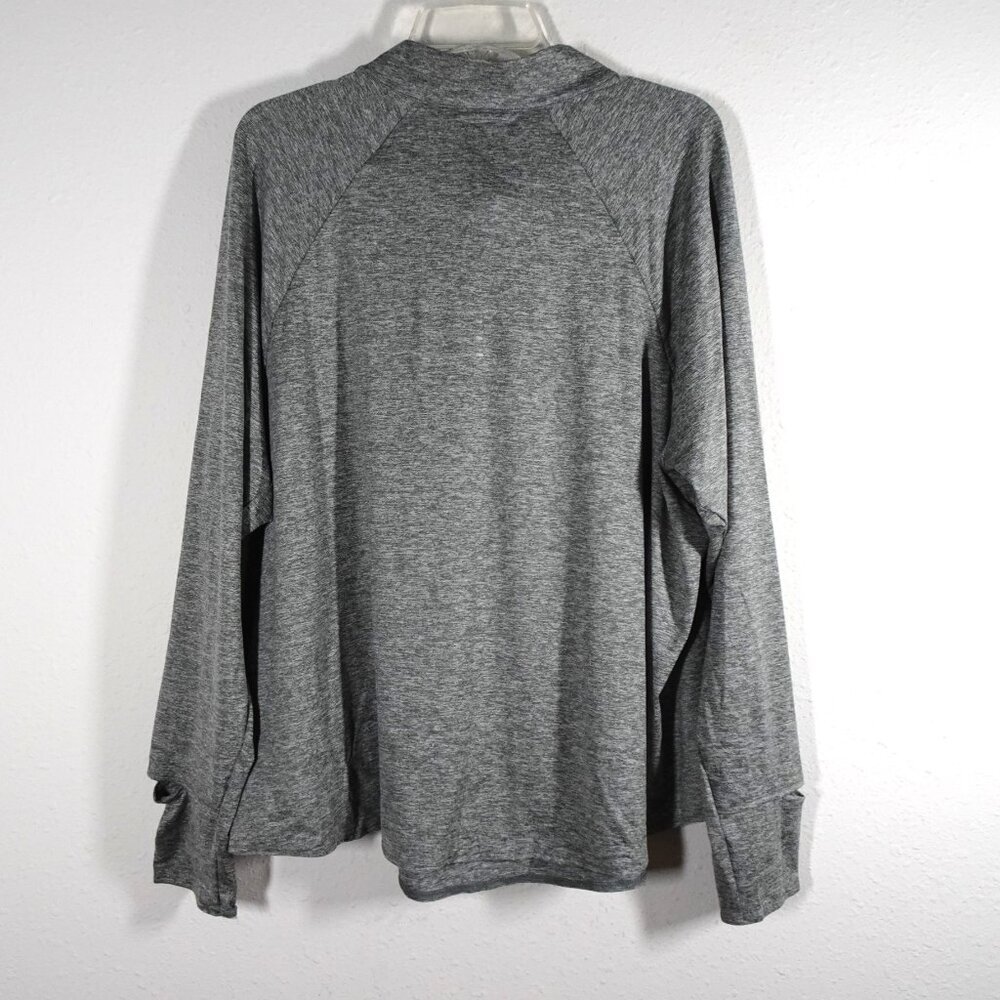Nike Active Dri-Fit Running Top Women's Size 2X Gray Swift-Element UV 1/4-Zip - Picture 6 of 11